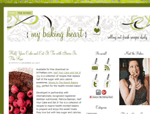 Tablet Screenshot of mybakingheart.com